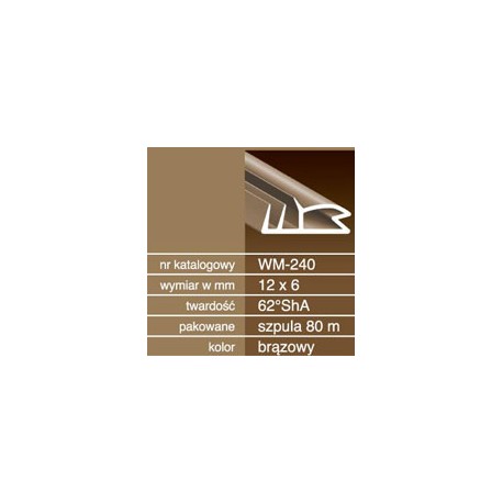 Uszczelka do drzwi drewnianych USZ155.5