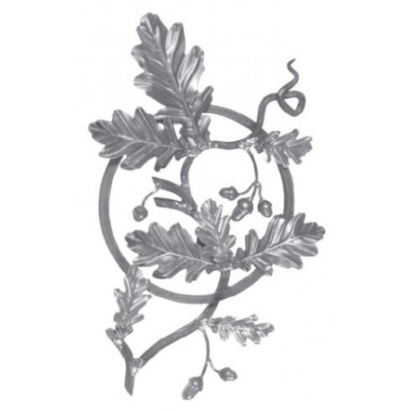 Rozeta z pręta 12x12mm 490x330mm POL03.307.11