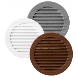 Kratka wentylacyjna z siatką fi 100 brąz ROXKRA02-147