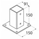 Podstawa słupa 90x90mm PSP90 DOMPOD-06