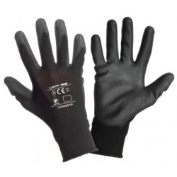 Rękawice PU czarne "9" paczka 12 szt. XL230909B