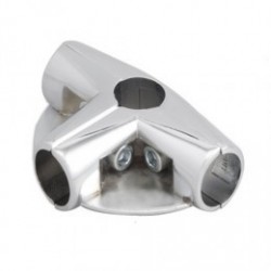 Złącze trzyramienne z 2-półkami - Ø 25 chrom SZ583CR