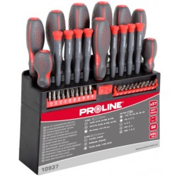 Zestaw wkrętaków i końcówek 37 szt. PROLINE X10937