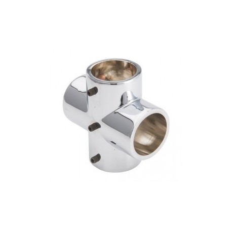 Łącznik czterokierunkowy - Ø 25 chrom SZ985CR