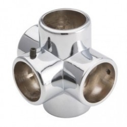 Łącznik pięciokierunkowy - Ø 25 chrom SZAC9870CHR