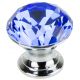 Gałka meblowa AVA kryształ niebieska fi35mm 189GAL10