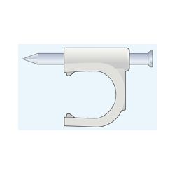 Obejmka kablowa OKG z gwoździem, okrągła fi 8mm 4015.1014