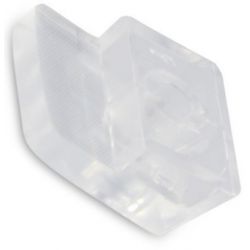 Zacisk do szyby, lustra meblowego biały AMZAC10.2