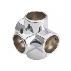 Łącznik pięciokierunkowy - Ø 32 chrom SZ987ACR