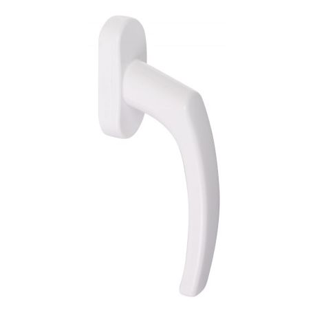 KLAMKA OKIEN.8POZ,PLAST.BIALA