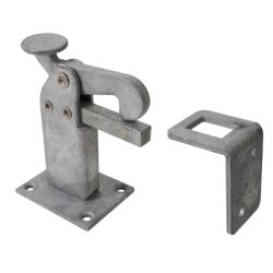 Zacisk do bram mocowany do podłoża 95mm ocynk AL411763