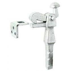 Zacisk do bram mocowany w podłożu 168mm ocynk AL412814