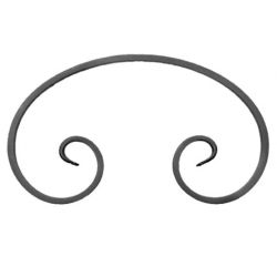 Element skrętny z płask. 12x6mm fakturowanego 220x126mm ART07038