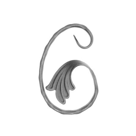 Element skrętny z płask. 12x6mm fakturowanego 190x140mm ART07242