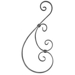 Element skrętny S z płask. 12x6mm 225x500mm ART10156