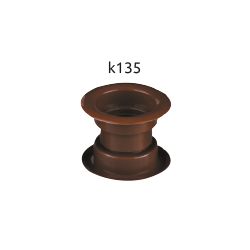 Tuleja wentylacyjna do drzwi wewnętrznych fi 55mm orzech AWT14K135