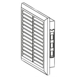 Kratka wentylacyjna 165x235mm biała AWT26