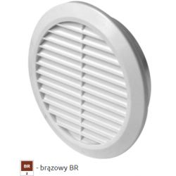 Kratka wentylacyjna fi 125mm brązowa AWT32BR