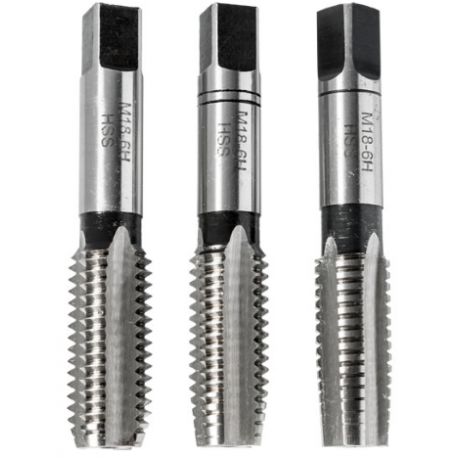 Gwintowniki 3szt. metryczne M18 JUFISTO XJU-TD-T18
