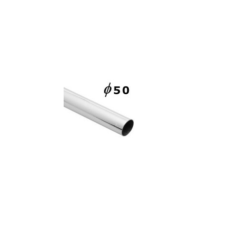 Rura okrągła - Ø 50 chrom gr.1,2 SZAC901A300CH