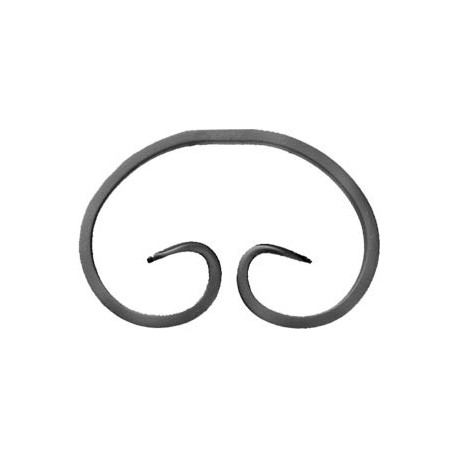 Element skrętny z płask. 12x6mm 123x81mm ART10043