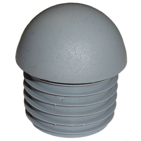 Zaślepka półkolista calowa 1 1/4" szara TULZAS1.1/4SP