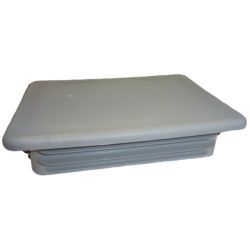 Zaślepka prostokątna 100x150mm szara TULZAS100150S