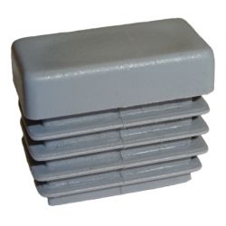 Zaślepka prostokątna 10x20mm szara TULZAS10X20SZ