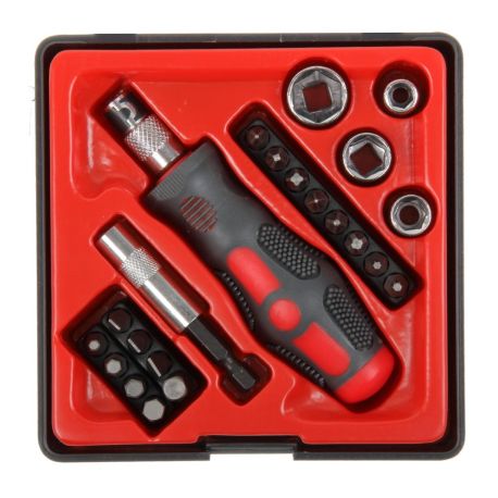 Wkrętak z końcówkami i nasadkami 22 szt. PROLINE X10022