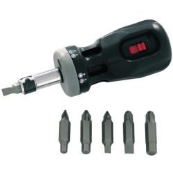 Wkrętak z grzechotką i końcówkami 12 szt. PROLINE X10028