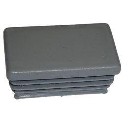 Zaślepka prostokątna 50x100mm szara TULZAS50X100S