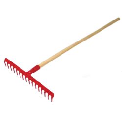 Grabie ogrodnicze z trzonkiem 16 zębów X12387