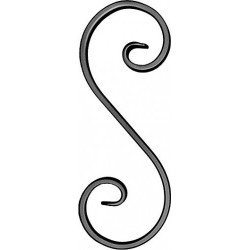 Element skrętny S z płask. 12x6mm 80x215mm ART10064