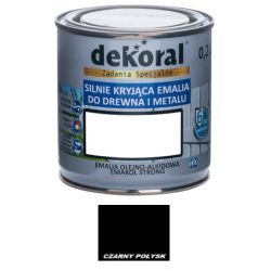 Farba olejna EMAKOL STRONG 0,2L czarna BAWEMA10.1