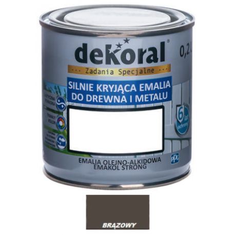 Farba olejna EMAKOL STRONG 0,2L brązowa BAWEMA10.12