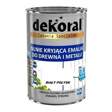 Farba olejna EMAKOL STRONG 0,9L biała BAWEMA10.14