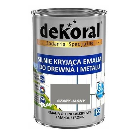 Farba olejna EMAKOL STRONG 0,9L szara jasna BAWEMA10.17