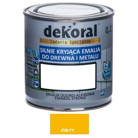 Farba olejna EMAKOL STRONG 0,2L żółta BAWEMA10.20