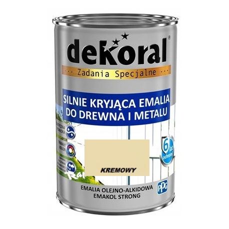 Farba olejna EMAKOL STRONG 0,9L kremowa BAWEMA10.35