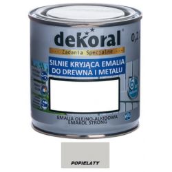 Farba olejna EMAKOL STRONG 0,2L popielaty BAWEMA10.39