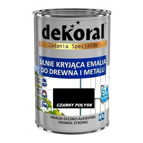 Farba olejna EMAKOL STRONG 0,9L czarny BAWEMA10.7