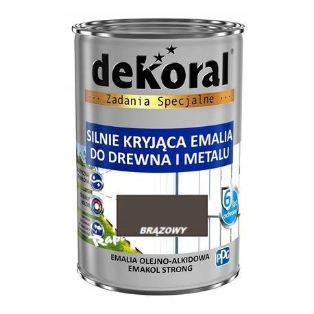 Farba olejna EMAKOL STRONG 0,9L brązowy BAWEMA10.8