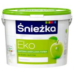 Emulsja akrylowa do ścian i sufitów ŚNIEŻKA EKO 5L biała BAWEMU10.9