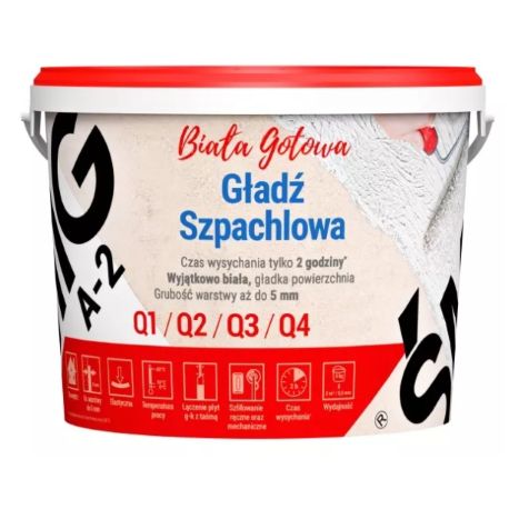 Gotowa gładź szpachlowa Megaron Śmig A-2 20 kg biała BAWMEG10.3