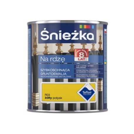 Śnieżka na rdzę 0,65L żółta połyskBAWPOL10.11