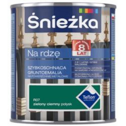 Śnieżka na rdzę 0,65L ciemna zielona połysk BAWPOL10.12
