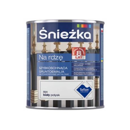 Śnieżka na rdzę 0,65L biała połysk BAWPOL10.5