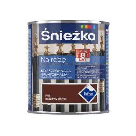 Śnieżka na rdzę 0,65L brązowa połysk BAWPOL10.6