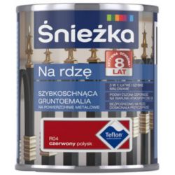 Śnieżka na rdzę 0,65L czerwona połysk BAWPOL10.8