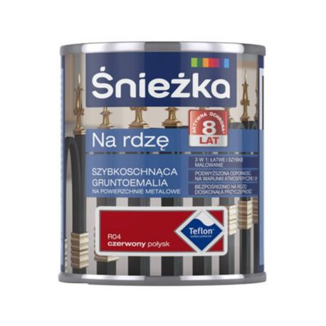 Śnieżka na rdzę 0,65L czerwona połysk BAWPOL10.8